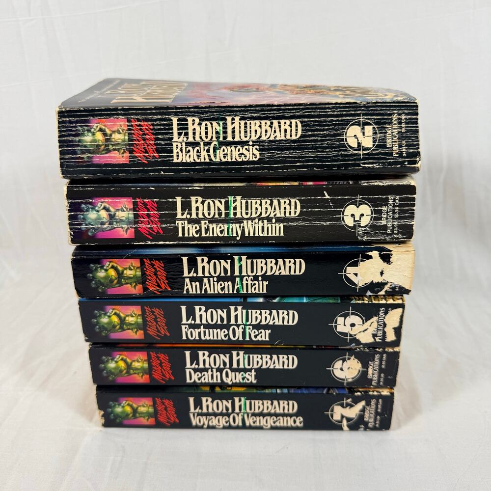 L. Ron Hubbard Mission Earth Series Books Mass Market Paperback Sci-Fi Set